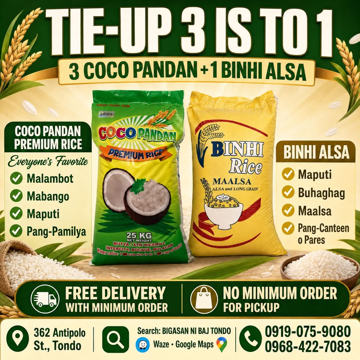 Tie-up bundle: 3 Coco Pandan + 1 Binhi Alsa